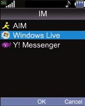 Instant Messaging If you subscribe to an IM service such as AIM, Windows