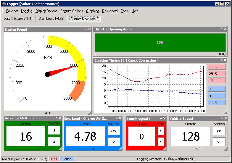 4.9 Custom dashboard The function allows you to configure dashboard panel using the following types of gauges: digital gauge a digital display of parameter s values and statistics; analog gauge in