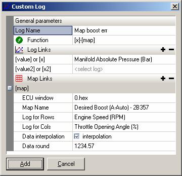 5.10.2 Custom calculated parameters The program allows you to create additional calculated parameters based on the values of other parameters and selected convert function.