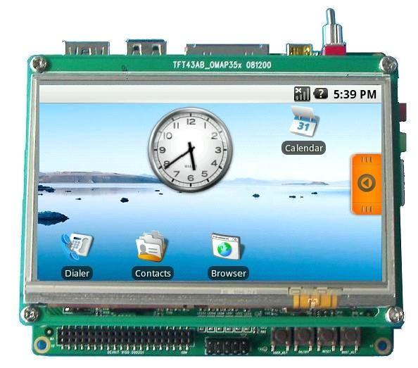 Characteristic Display Android system support The DevKit8000 can support Android which is a software platform and operating system for mobile devices, based on the Linux