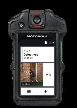 The has a 210 articulating camera, which is more flexible than most body-worn cameras.