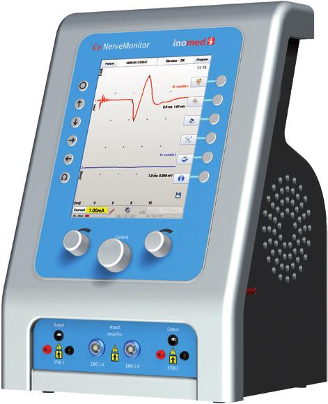 508 280 (8 EMG channels) Safe Nerve Monitoring with Visual Feedback The C2 NerveMonitor is the result of inomed's years of experience in the field of nerve monitoring.