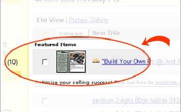 Featured Plus! Select this option to have your item appear prominently in the Featured Items section of the category list.