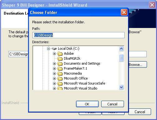 The Choose Folder window is displayed. Figure 4.