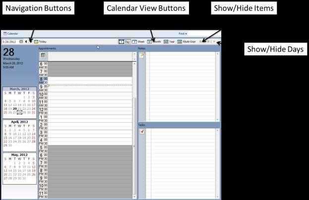 SWITCHING CALENDAR VIEWS By default, GroupWise provides single-click access to your Day, Week, Month, Year, and Multi User Calendars.