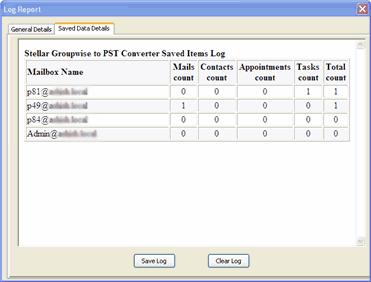 View Saved Data Details You can view, clear and store 'Saved data details report' using Stellar GroupWise to PST Converter. To view log report On the View menu, click Log Report option.