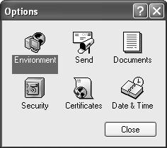 Double click on the Security icon. 4. The Security Options dialog box and select the Proxy Access tab.