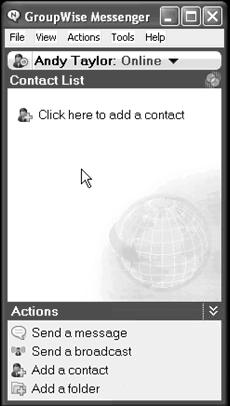 4. You will need to add contacts to your Contact List in order to send an Instant