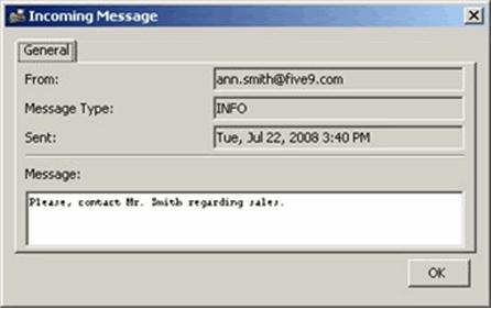 Using Internal Communication Tools Sending Instant Messages 2 Select a user from the list.