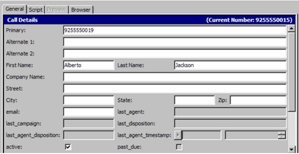 Managing Contacts Managing Contact Records Contacts Screen 1 During a call, click Contacts (CRM).
