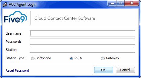 Managing Your Station Logging into Your Station PSTN station Station Type Description Softphone PSTN Gateway the software program that processes telephone Internet calls to and from the Five9 call