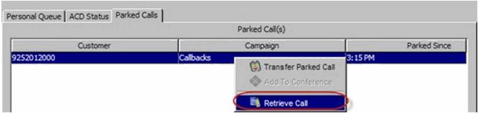 Processing Calls Selecting Contact Records 3 Click Yes. A window with the call details opens.