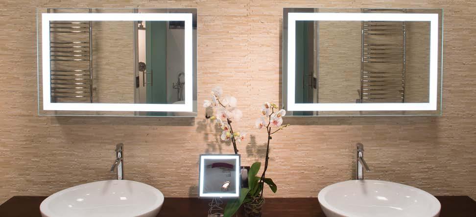 Serenity & Elegance BACKLIT Classic Fluorescent Back-Lit Mirror Mirror pictured below: 30001HW - Classic (see this page
