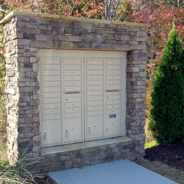 NEIGHBORHOOD DELIVERY CENTER PROS Most secure of three categories Wall mounted requires a structure which may be customized May be the most aesthetically pleasing May provide additional protection