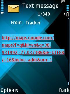 directly to the tracker and it will report its longitude and latitude by SMS with format as follows:- Latitude = 22 32 36.63N Longitude = 114 04 57.37E, Speed = 2.