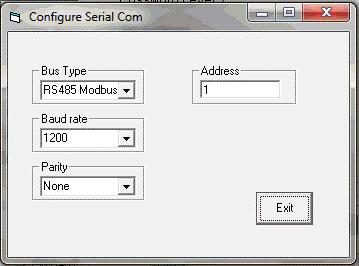 8: Select Serial Communication Window The node address for the FT3 on a HART network is set through the HART protocol using