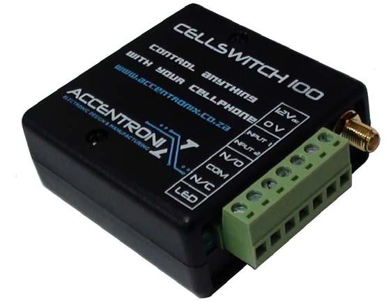 CELLSWITCH 100 CONTROL ANYTHING WITH YOUR CELLPHONE Use your cellphone to remotely monitor and control the following applications with the CELLSWITCH 100 Security: Electric Fence / Power-failure /