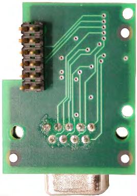 M-6200A Application Guide Main Printed Circuit Board, RS-232 Board Standoff Screw Holes Main Printed Circuit Board, RS-232 Board Female Connector Figure 4-2 Main Circuit Board