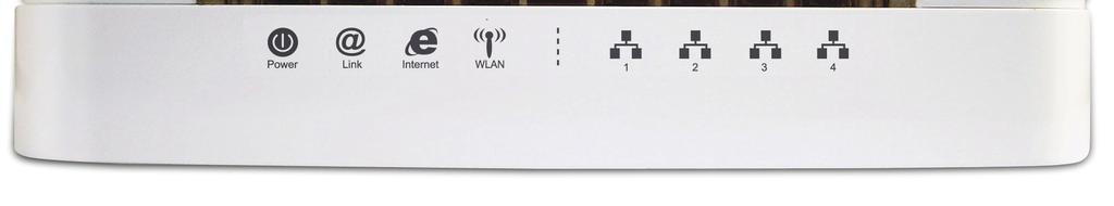 2.1 LED Meaning Your WLAN ADSL2+ Router has indicator lights on the front side. Please see below for an explanation of the function of each indicator light.