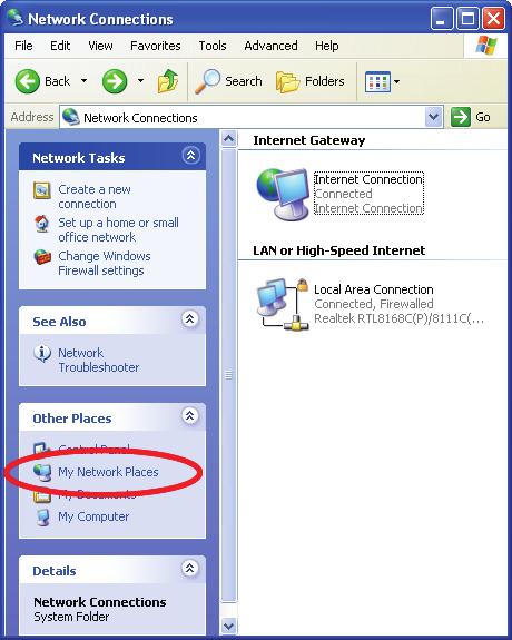 10.0 Web Configuration Easy Access With UPnP, you can access the web-based configuration on WLAN ADSL2+ Router without finding out the IP address of WLAN ADSL2+ Router first.