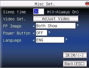 After setting, press directly to save the setting and return to the