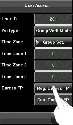 3. Add User 2. Time Zone: (1) Group Time Zone: If the user uses the group time zone that he belong to. (2) Individual time zone: Select the time zone of this user instead of the group time zone.