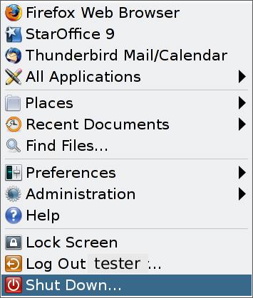 How to View Your Files in a Labeled Workspace Confirm the shutdown. Note - By default, the keyboard combination Stop-A (L1-A) is not available in Trusted Extensions.