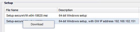 4. From the Downloads panel, right-click the installer you want to use and click Download. 5.