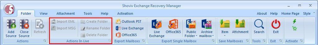 The source may consist of EDB files, Exchange Server Mailboxes, Office365 Mailboxes, Outlook Profile stores, Exchange and Office365 Single stores, etc.