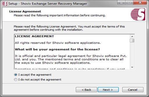 the condition of the agreement click on I do not agree the agreement.