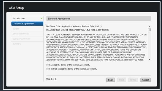 Figure 27. License Agreement 6. Click the Accept button. 7.
