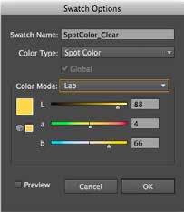Also, all type and graphics for SpotColor_ Clear must be on the same layer. Follow printing instructions for Mac or PC on Pages 3 6.