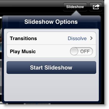 10. Slideshows: All images can be played in a slideshow.