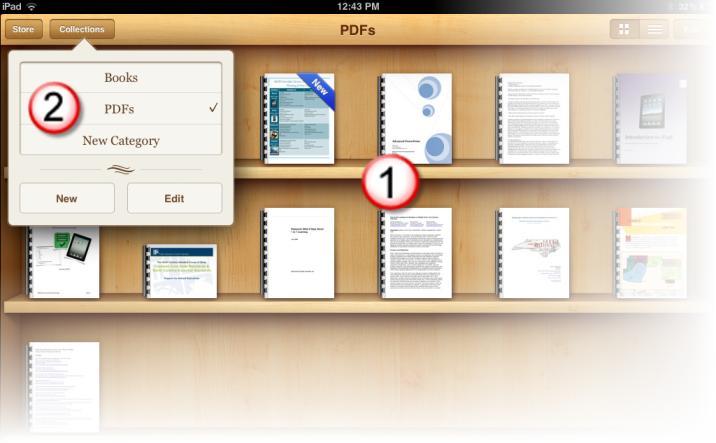 Recommended Apps ibooks : Although this is not a native app, it is free and recommended for document and
