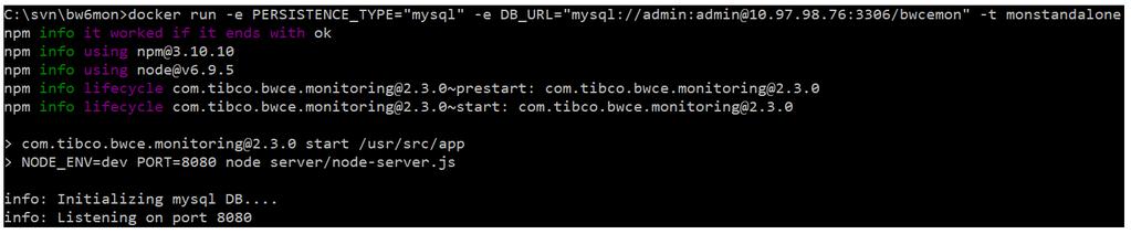 12 1. Extract the bwce_mon.zip file. 2. Navigate to the bwce_mon directory and build the docker image by running the following command. docker build -t bwce/monitoring:latest. 3.