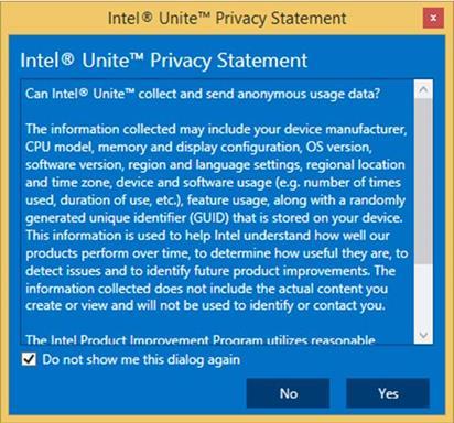 5. Check Launch Intel Unite and click on Finish. 6.