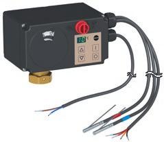 8525-511 Principle of operation The electric actuators with process controllers can be used for diverse control tasks in heating and cooling applications.