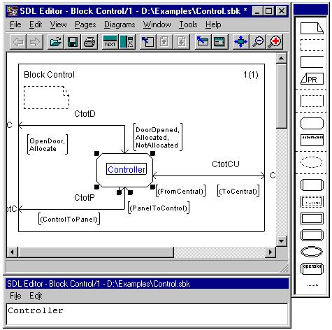 Telelogic Tau SDL Suite Table 5: Useful Quick Button Commands Command Show / Hide Text Window Show / Hide Symbol Menu Reference Page Previous / Next Page Pop-up the Organizer Scale Overview Action