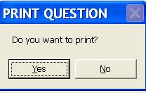 If you want to print all documents answer Yes to the Print Question.
