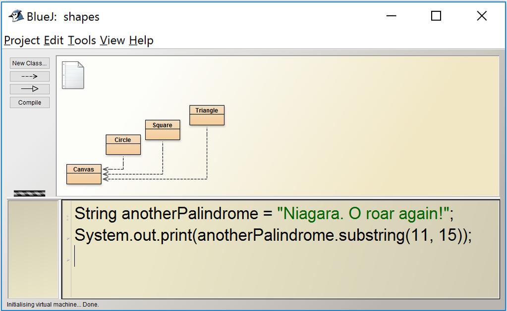 Printing out a substring