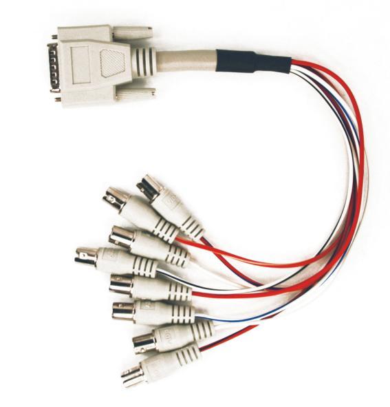 11 Figure 1-18 4ch video + 4ch audio connection cable Description: VID1~VID4 stand for video 1~video 4