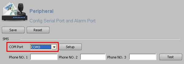 Figure 3-15 GSM Modem port number displayed in Windows Device Manager Note: Right click My