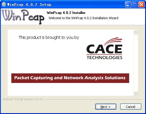 33 add IPC if you have not installed WinPcap), and click Next to start WinPcap installation (Figure 2-8).