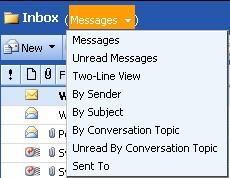 View Preview Pane. This option will split your Inbox in two parts. The top/left portion will display the message list, and the bottom/right portion will display the contents of the selected message.