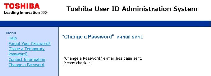 ["Change a Password" Notice Completion Page] Password