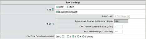 Fax Settings T.38: The T.38 protocol is used for better and faster facsimile transmission. So it is recommended to enable this function to gain better fax quality.