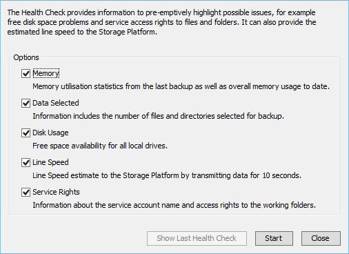 The following plug-ins function on additional backup sets if they have items included for backup: Exchange Single Item Recovery Plus (SIR Plus) MS SQL Server VMware VSS Health Check The Backup Client