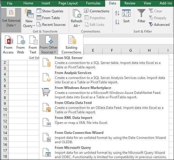 Browsing your model with Microsoft Excel Most users will want to use Microsoft Excel to interact with the data and perform analysis.