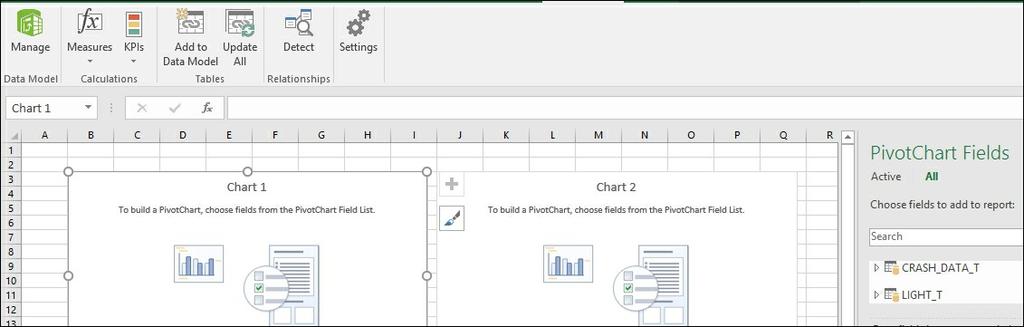 Finally, you are ready to create charts in your worksheet. 8.