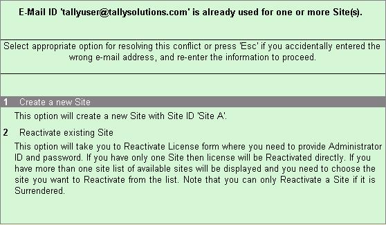Licensing Resolution Figure 10.3 Supporting Activation Form Enter the required E-Mail ID to create a new account. The license serial number provided will be activated in the newly created account. 4.